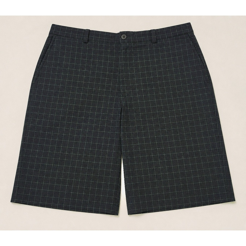 Nike Golf Tour Performance Shorts Black Plaid Dri Fit Performance Size 36